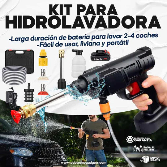 Pistola Lavadora Portátil 💦(Super Potente💪) doble bateria🔋