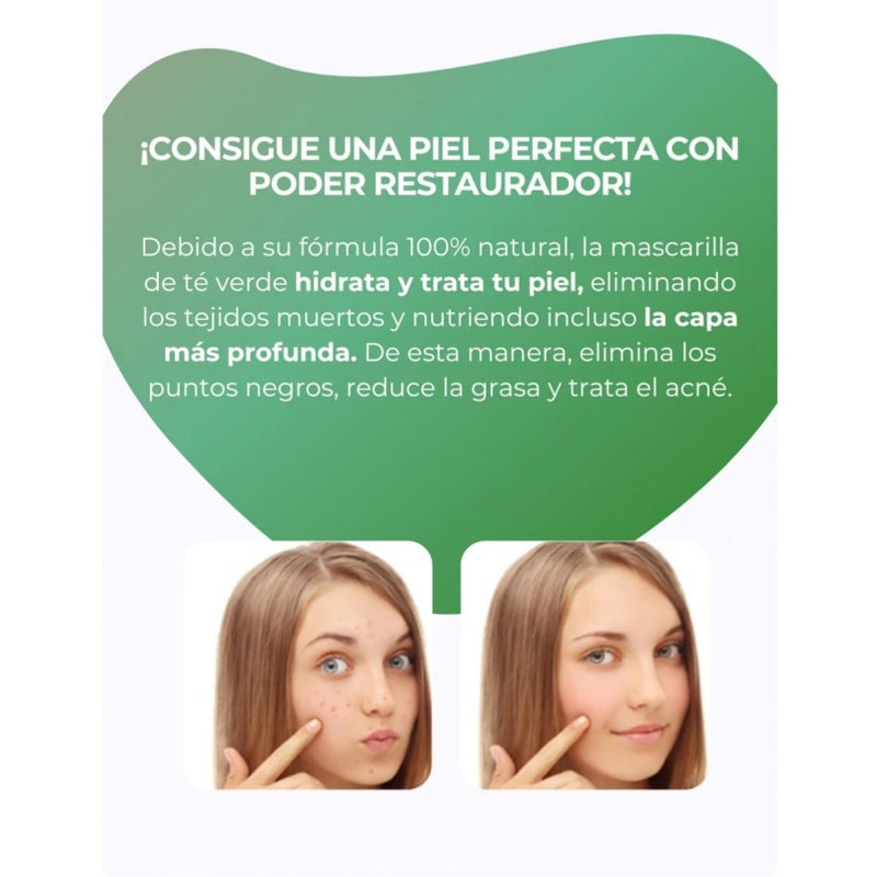 PROMO - 2Unds - Mascarilla de té verde®💚