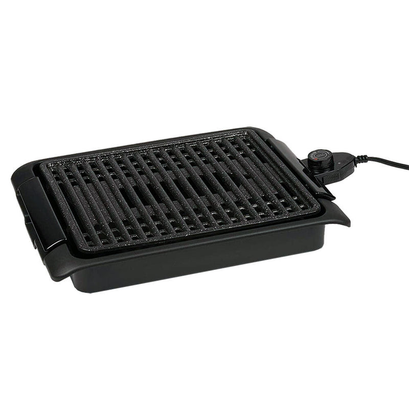 Barbacoa electrica Starlyf Smokefree Grill, Parrilla eléctrica libre de humo y olores,1250 W, Antiadherente, cocción uniforme, cocina carnes y verduras a la parrilla